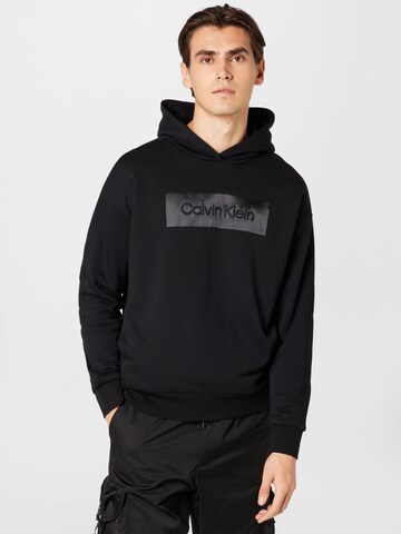 Calvin Klein Sweatshirt in Zwart: voorkant