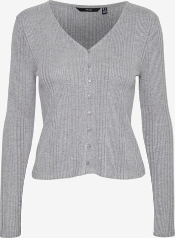 VERO MODA Strickjacke 'ASTA' in Grau: predná strana