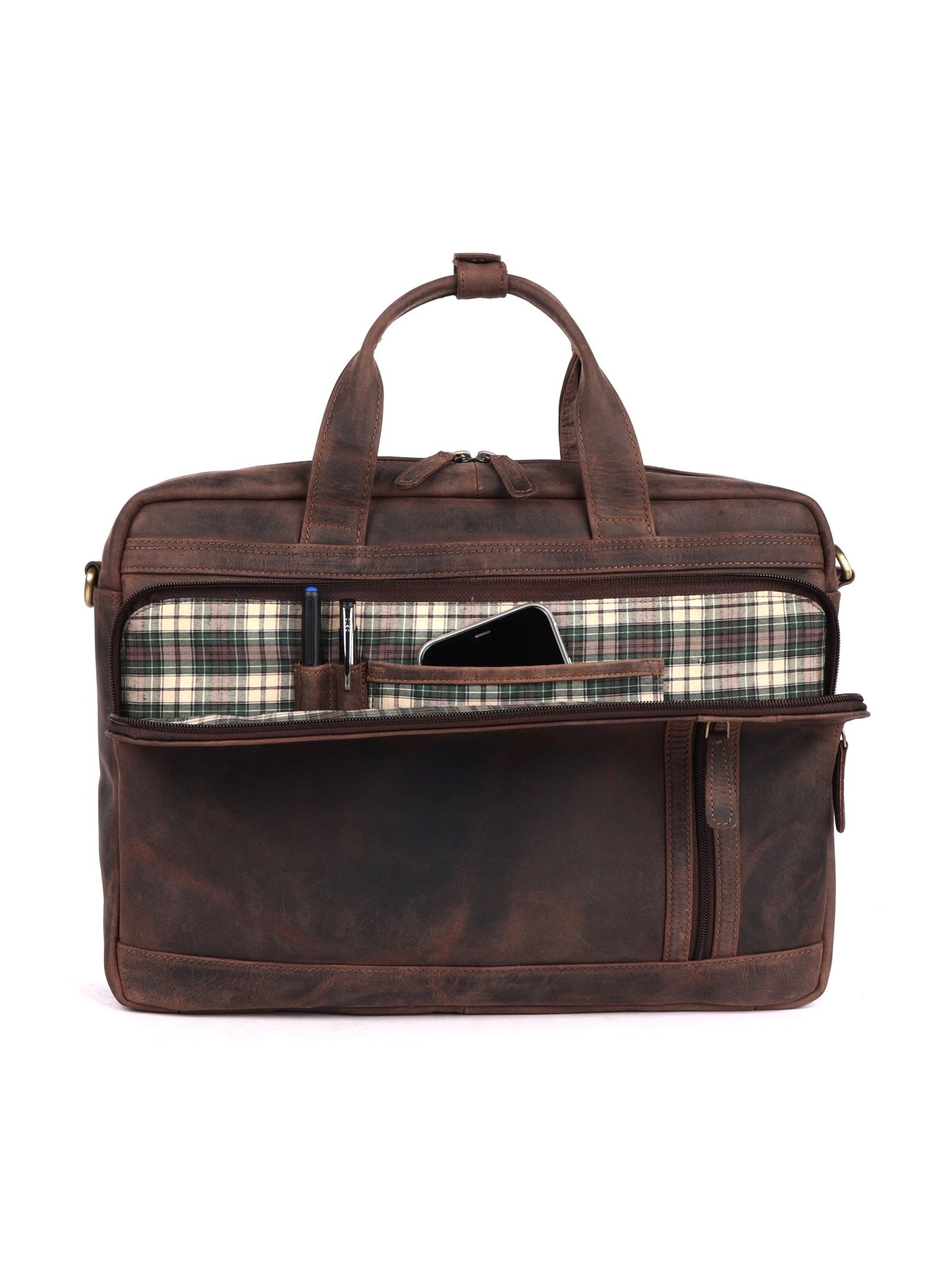Benthill Laptop Bag in Brown
