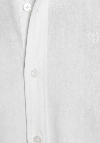 DELMAO Regular fit Button Up Shirt in White