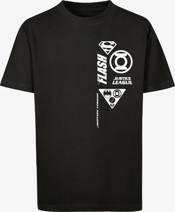 Maglietta 'DC Comics Justice League' di F4NT4STIC in nero: frontale
