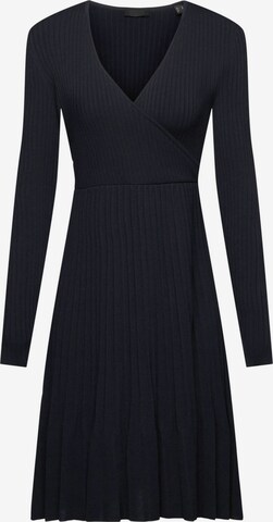 ESPRIT Knitted dress in Black: front