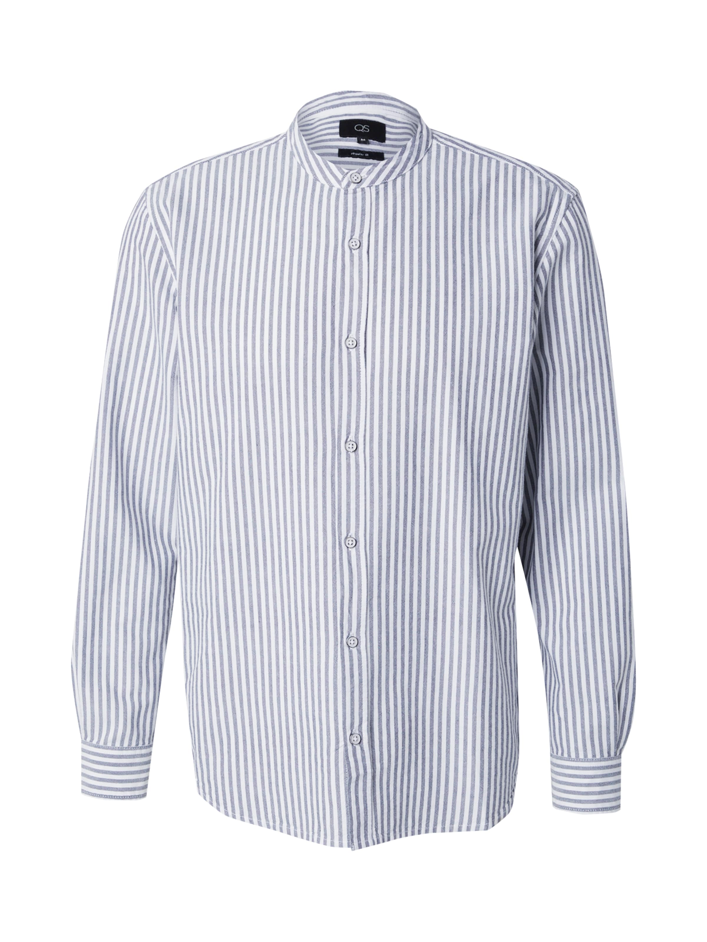 QS Regular Fit Hemd in Blau: Vorderseite