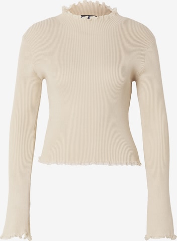 Pullover di Estelou in beige: frontale