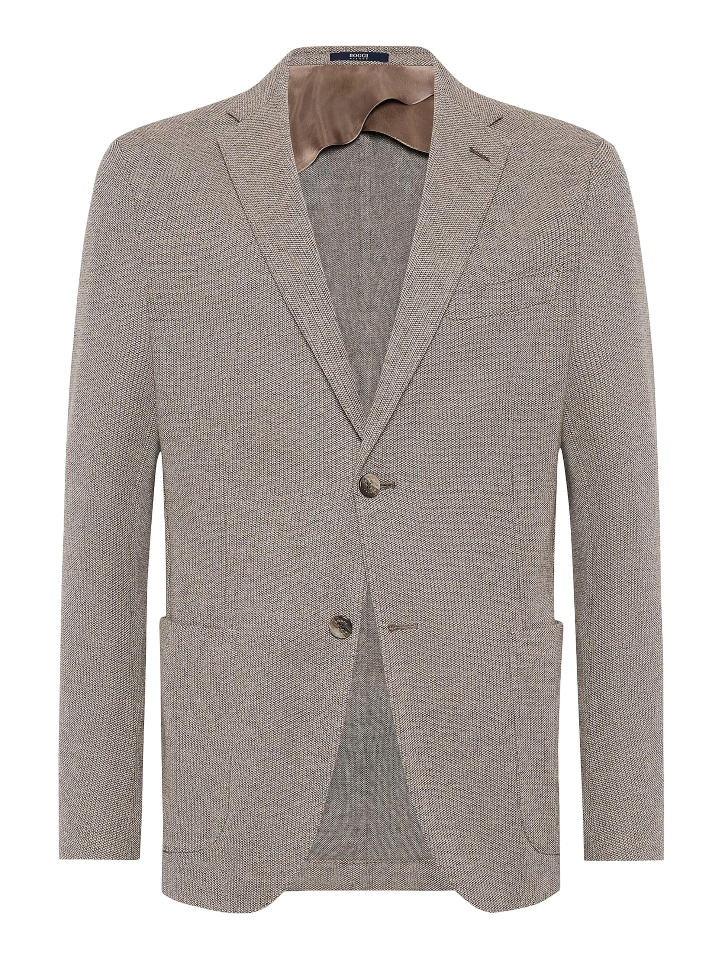 Regular fit Giacca da completo di Boggi Milano in grigio: frontale