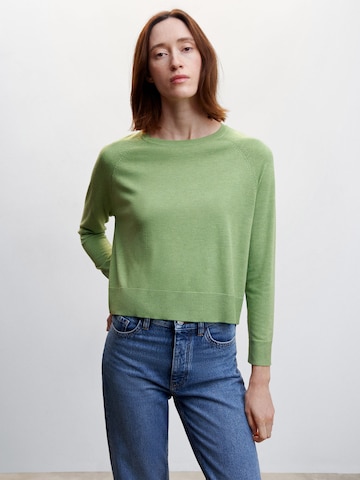 MANGO Sweater 'LUCCA' in Green: front