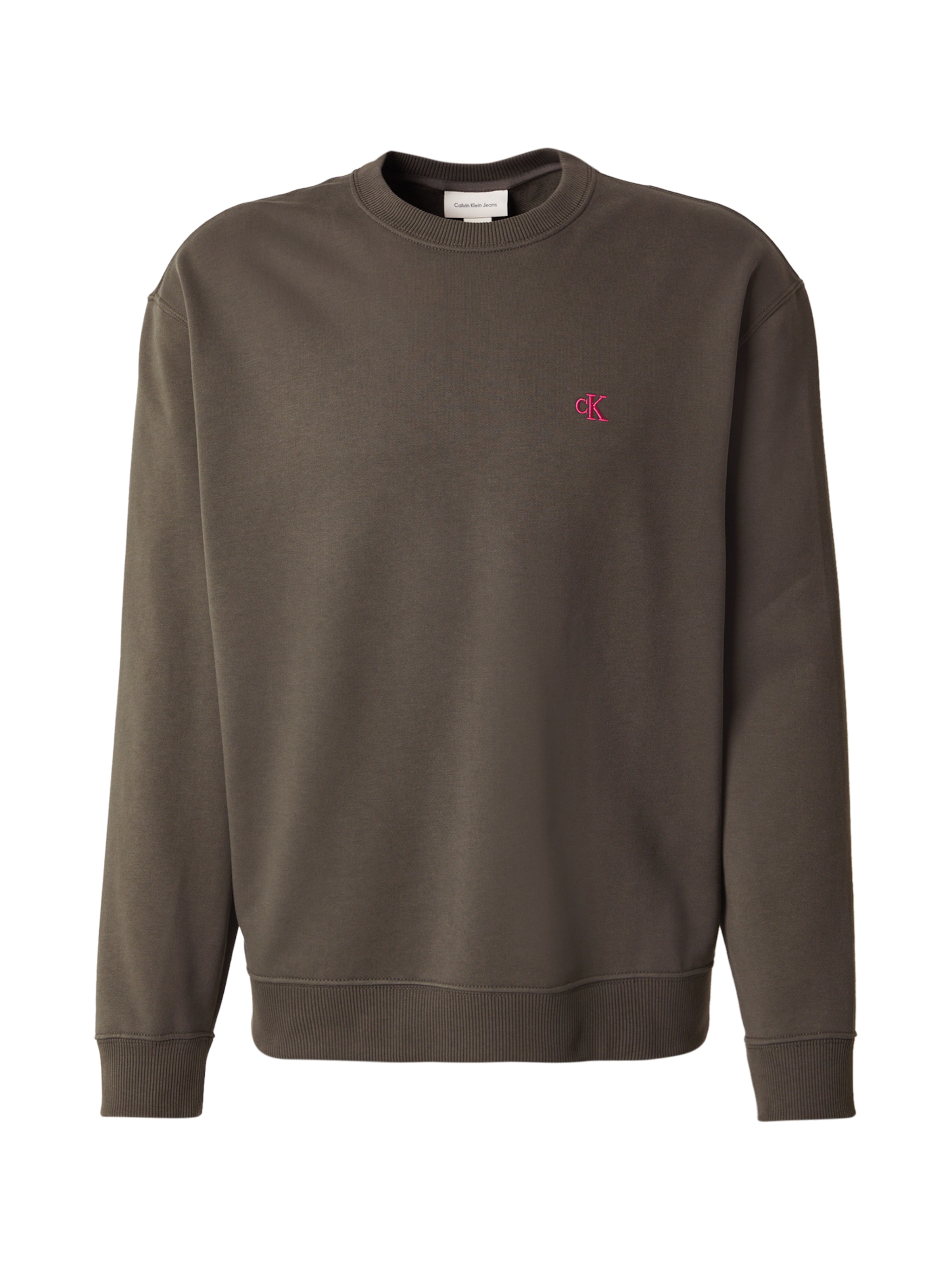 pilka Calvin Klein Jeans Megztinis be užsegimo: priekis