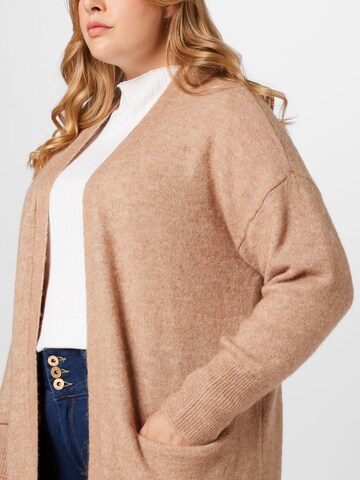 Cardigan 'LULU' Selected Femme Curve en beige