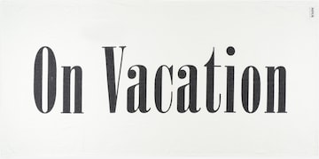 On Vacation Club Beach Towel in White: front