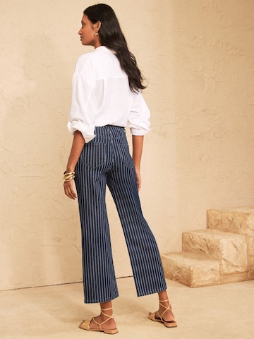 Bootcut Jean love & roses en bleu
