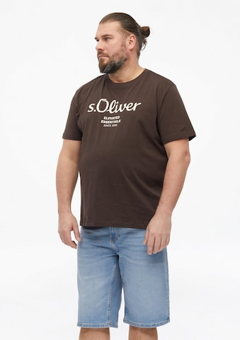 T-Shirt s.Oliver en marron : devant
