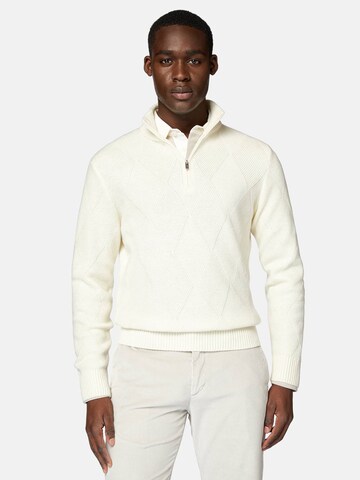Boggi Milano Pullover in Weiß: Vorderseite