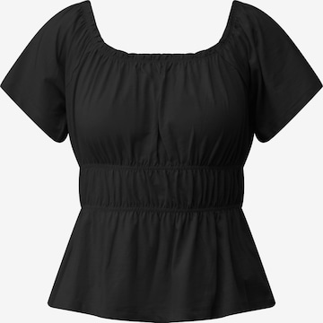 QS T-Shirt in Schwarz: Vorderseite