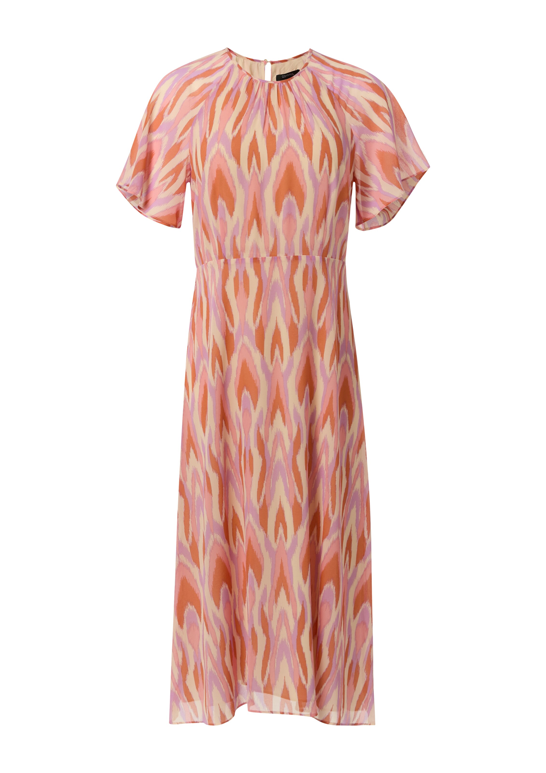 COMMA Kleid in Orange: Vorderseite