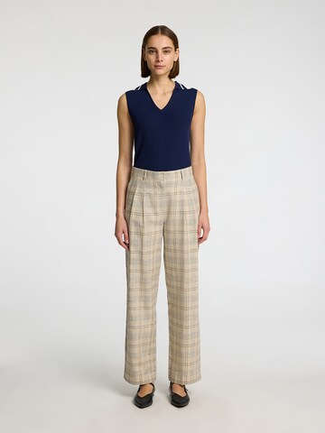 SELECTED FEMME - Pierna ancha Pantalón plisado 'SLFGajo' en beige