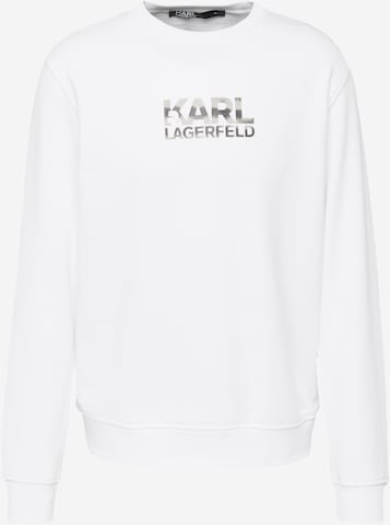 Sweat-shirt Karl Lagerfeld en blanc : devant