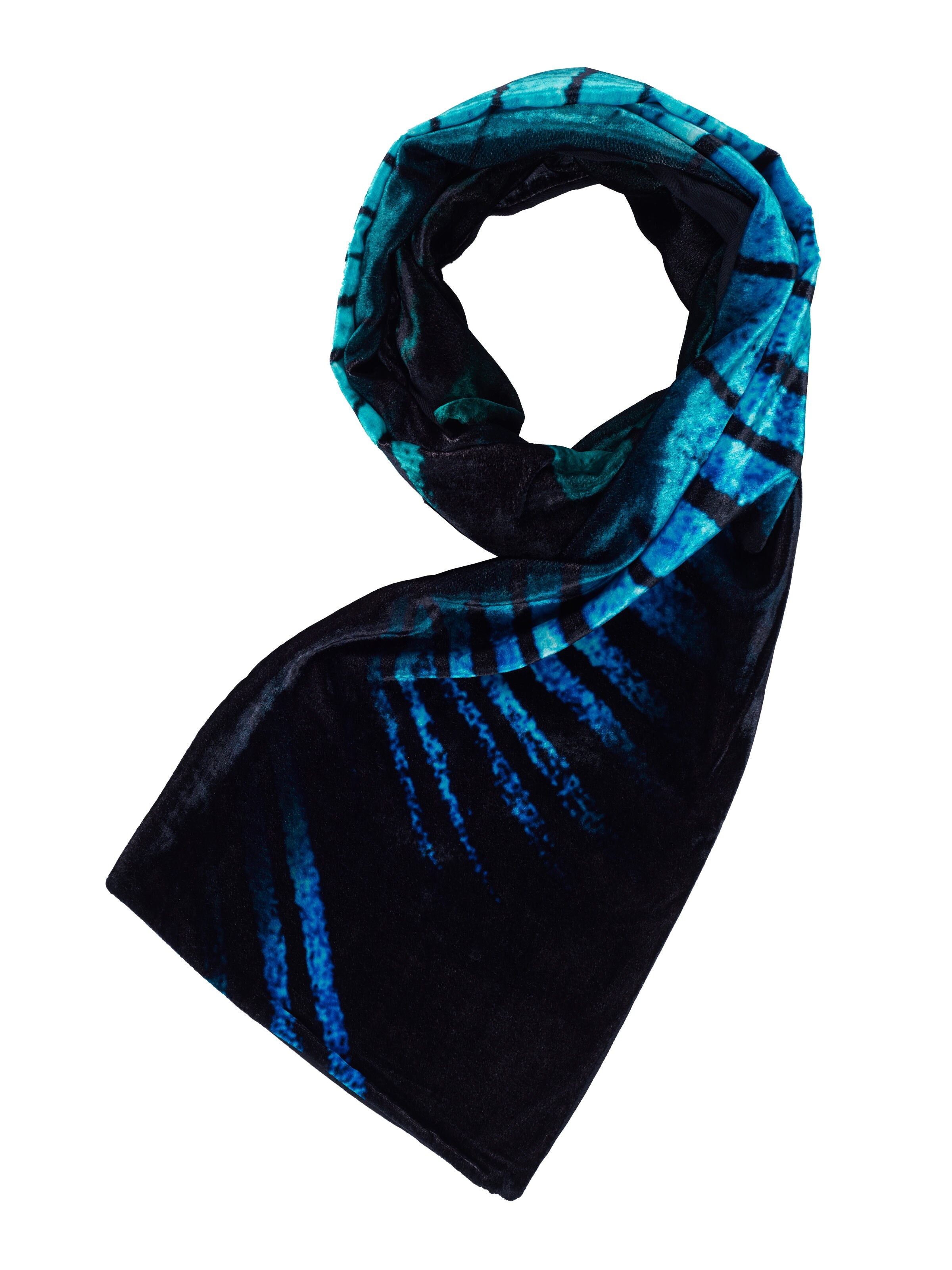 Sciarpa 'Emporio Armani Schal' di ARMANI in blu: frontale