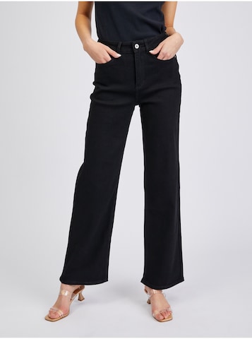 Orsay Wide leg Jeans in Black: front