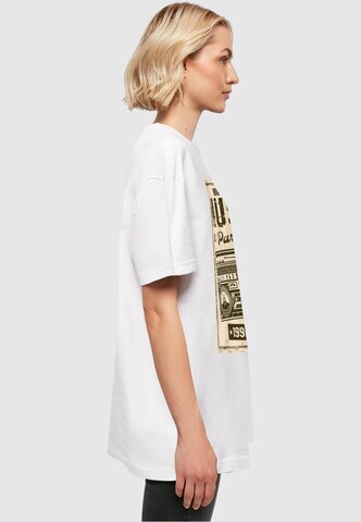 T-shirt 'Retro Boom' Mister Tee en blanc