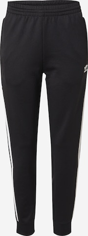 ADIDAS ORIGINALS Tapered Trousers 'Adicolor Classic' in Black: front