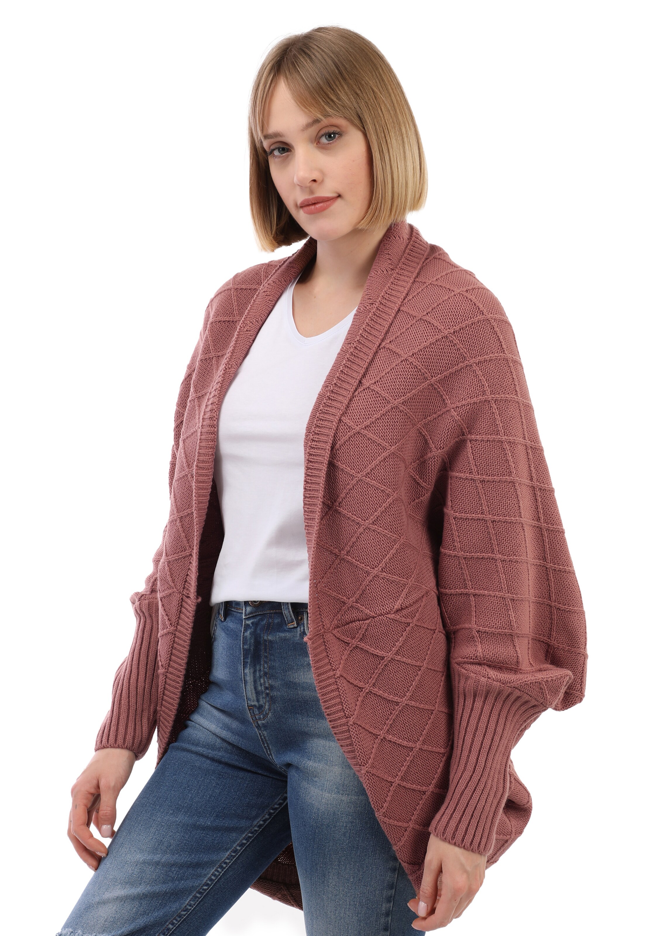 Jimmy Sanders Strickjacke in Braun