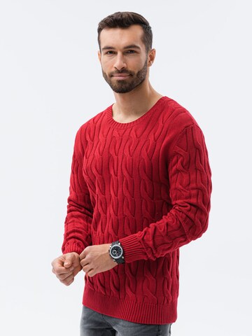 Ombre Trui 'E195' in Rood: voorkant