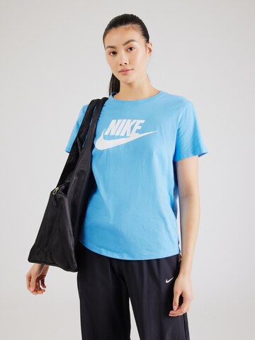mėlyna Nike Sportswear Siauras Marškinėliai 'Essential': priekis