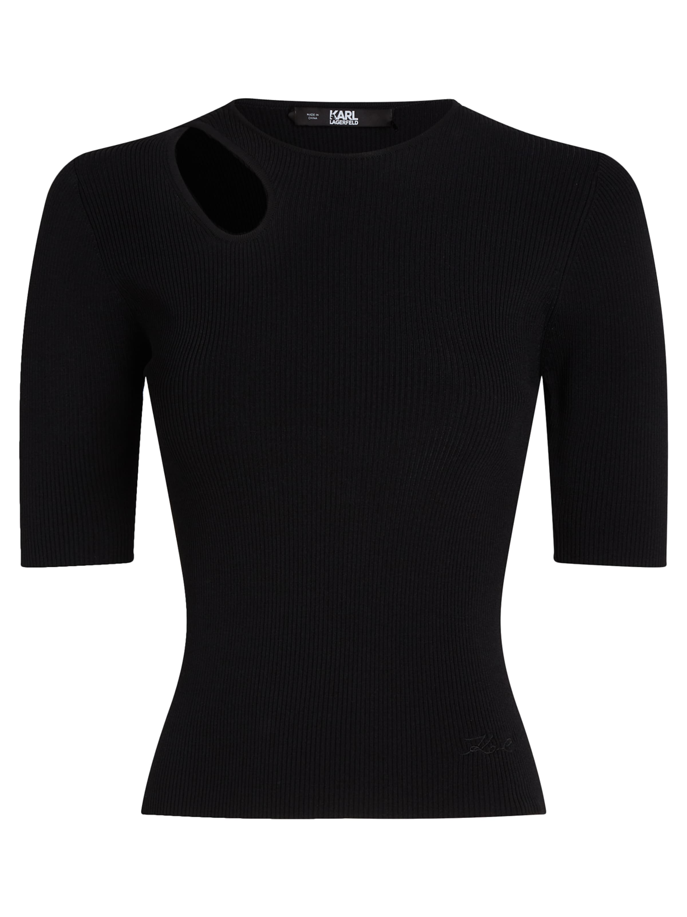 Karl Lagerfeld Tričko – černá: přední strana