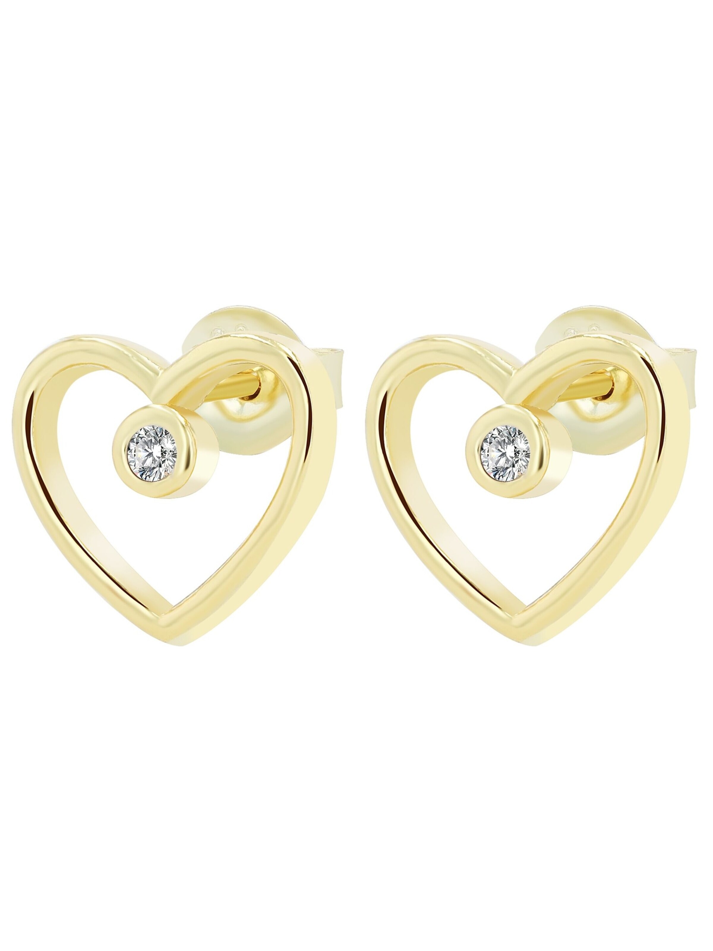 Akzent Ohrringe 'Canea, 925 Sterlingsilber, langlebig'‌‌‌‌‌‌‌‌ in Gold