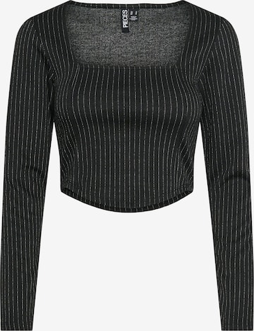 juoda PIECES Marškinėliai 'PCNIANNAH': priekis