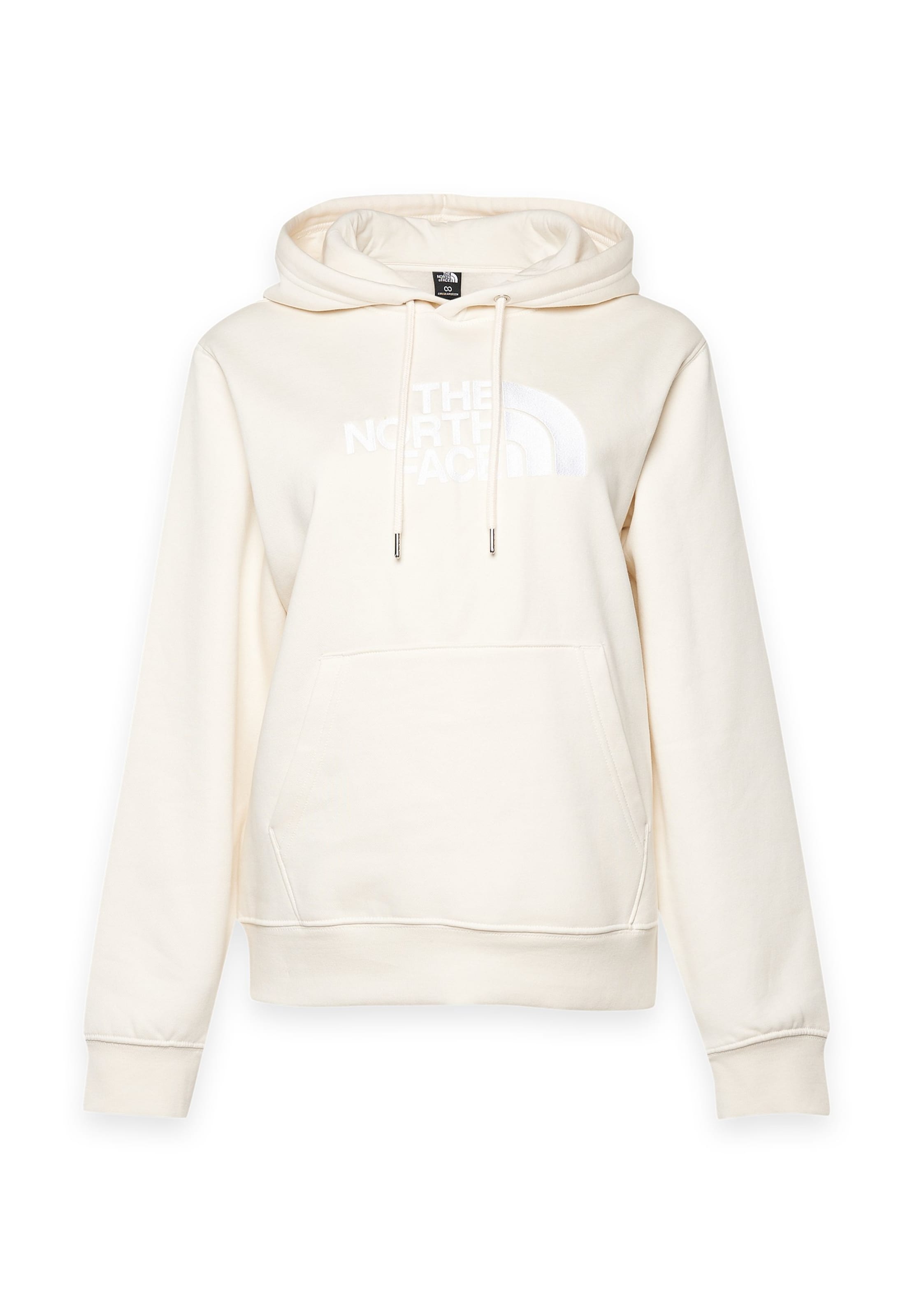 THE NORTH FACE Sweatshirt i vit: framsida