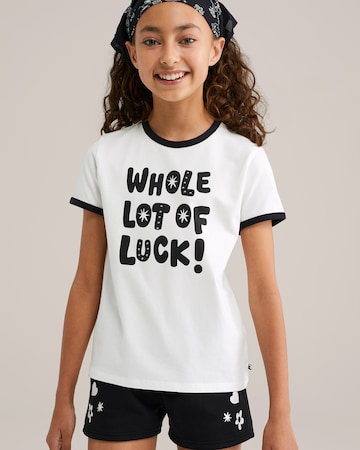 WE Fashion T-shirt i vit: framsida