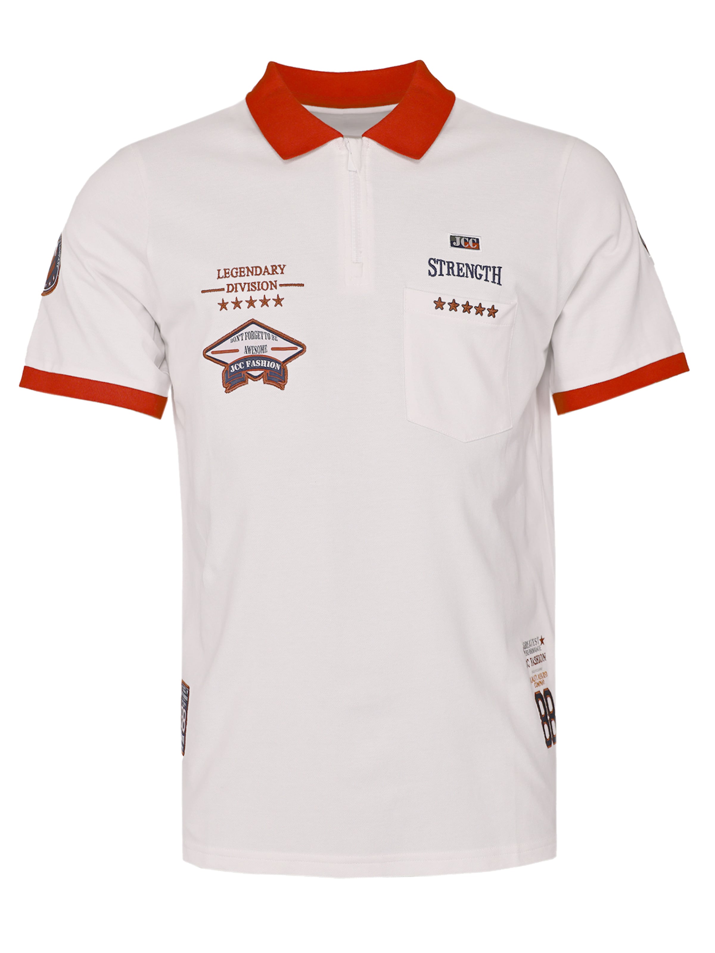 JCC Shirt in Wit: voorkant