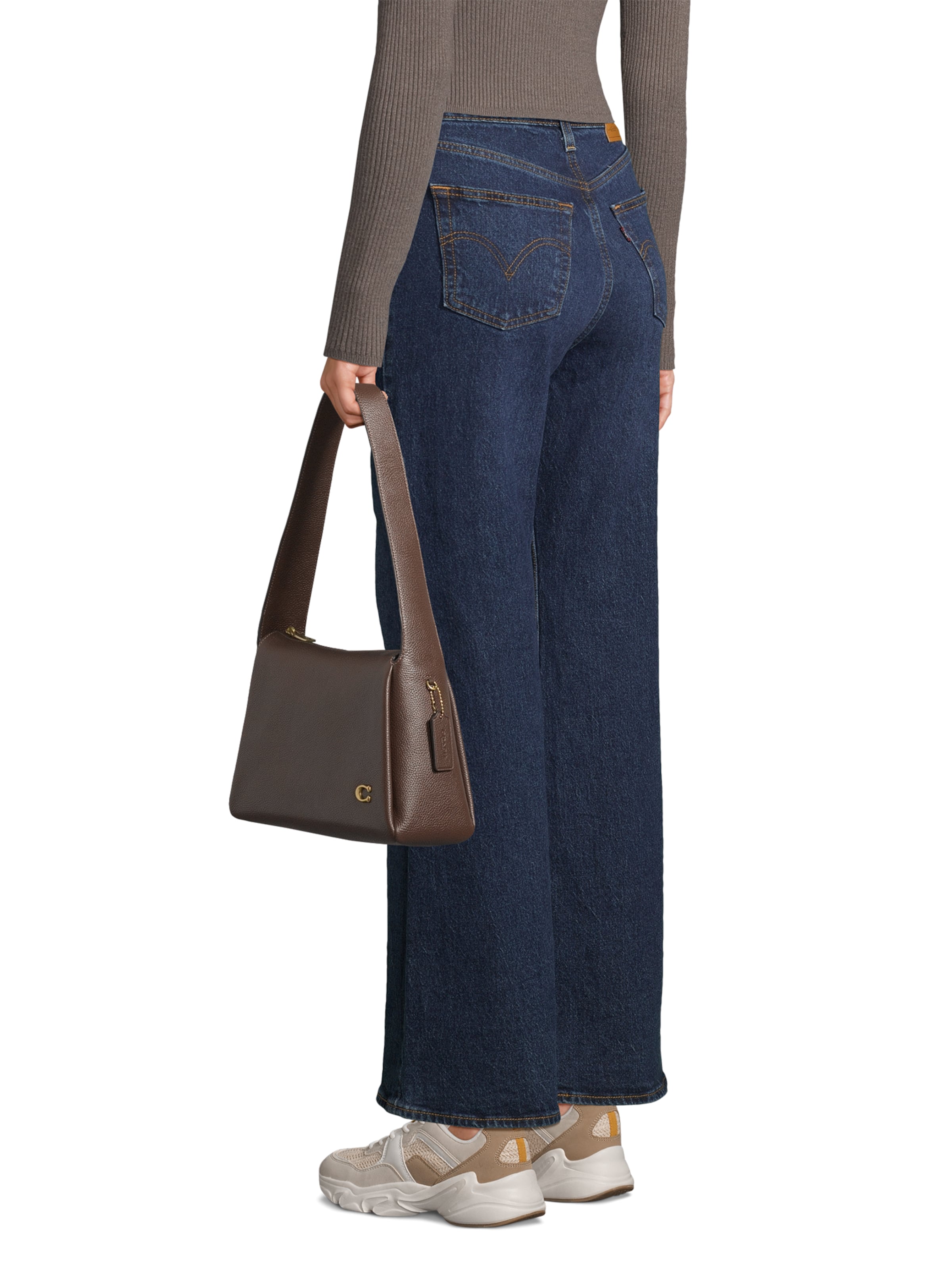 Sac bandoulière 'Lola' COACH en marron