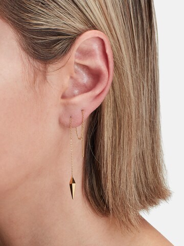 Boucles d'oreilles Liebeskind Berlin en or : devant