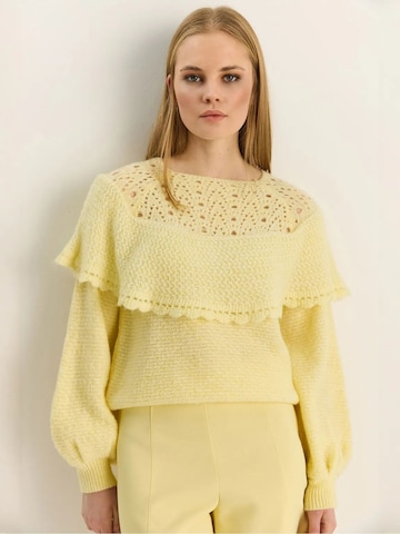 Bianco Lucci Trui 'Pullover' in Geel