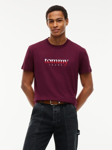 Tommy Jeans Majica | vijolična barva: sprednja stran