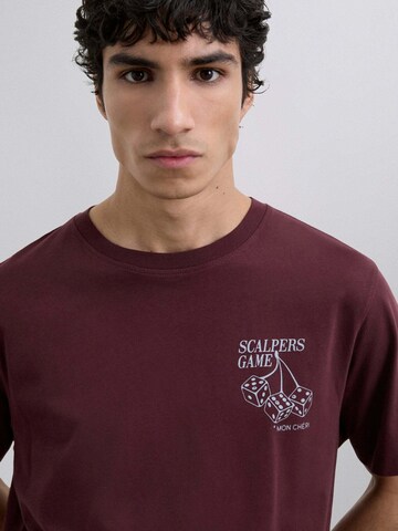 Scalpers Tričko 'Scdice' - Červená