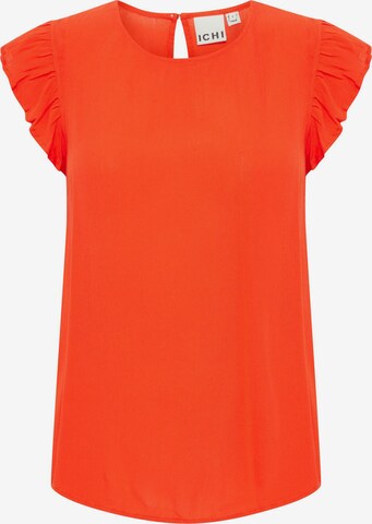 Camicia da donna 'Marrakech' di ICHI in arancione: frontale