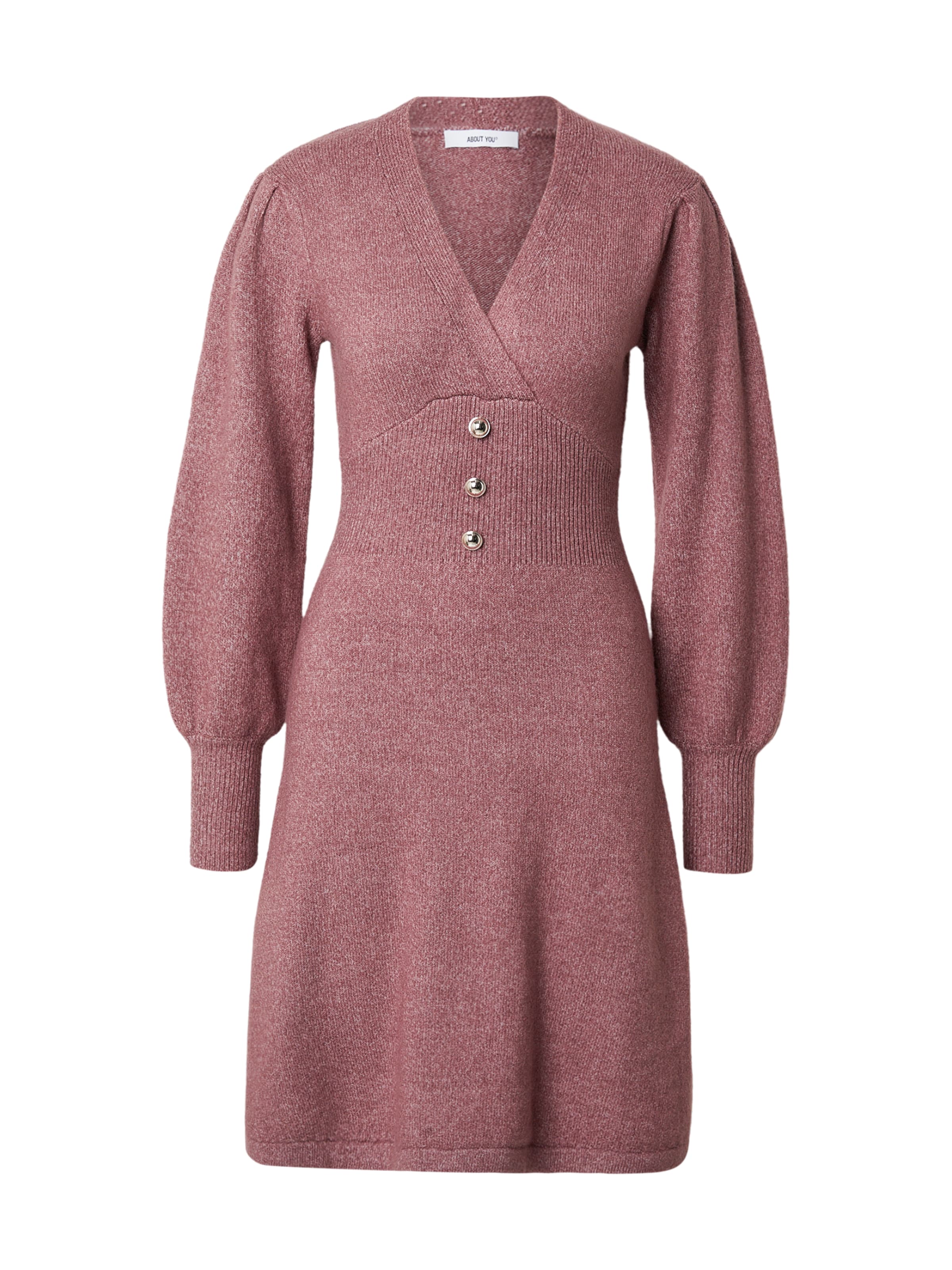 ABOUT YOU Πλεκτό φόρεμα 'Wren' σε ροζ: μπροστά