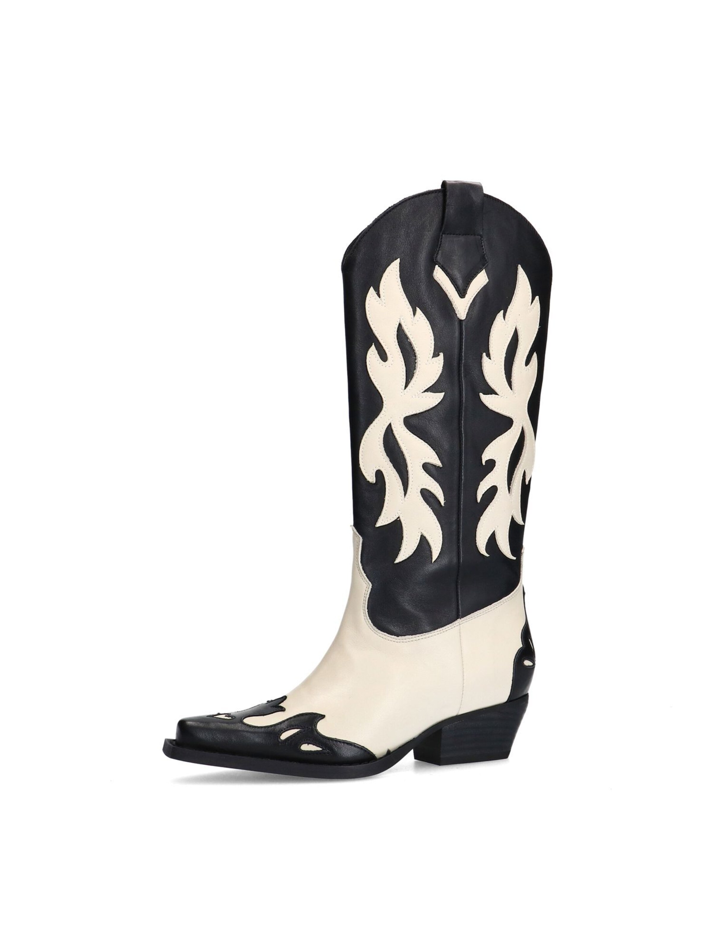 SACHA Cowboy Boots in Black: front