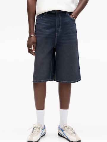 Baggy Jean Pull&Bear en bleu : devant