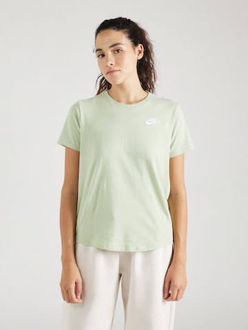 Nike Sportswear Shirt 'Club Essential' in Groen: voorkant