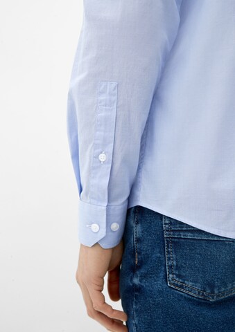 s.Oliver - Ajuste estrecho Camisa en azul