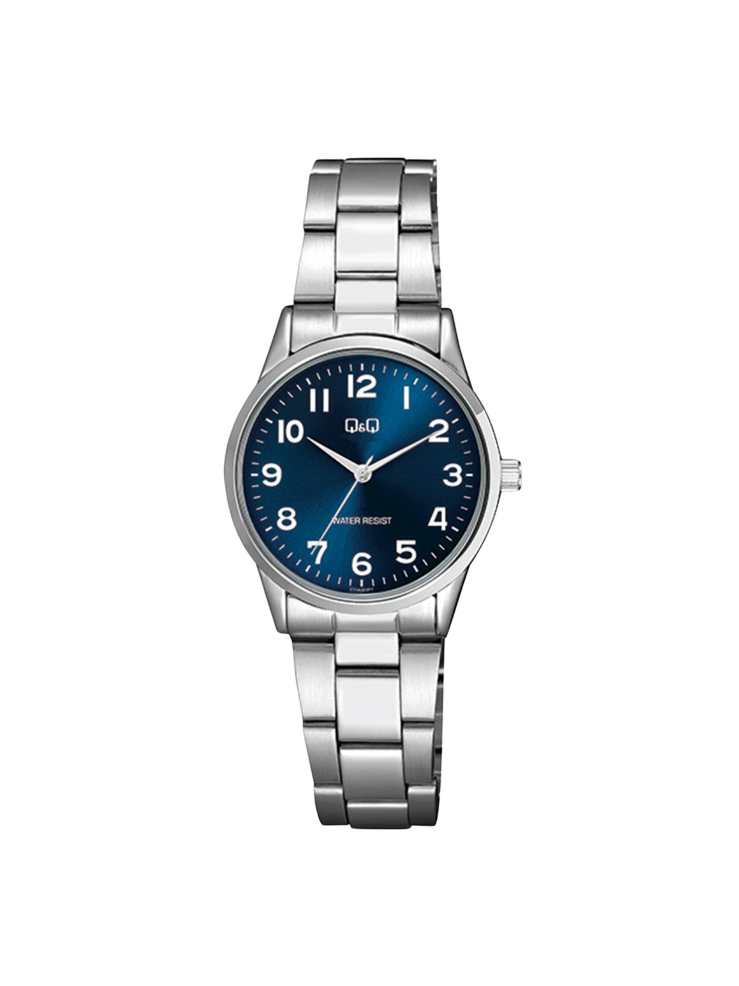 Q&Q Analoog horloge in Zilver: voorkant