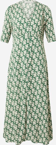 Thinking MU Košilové šaty 'CAMELIA' – zelená: přední strana