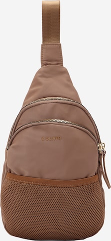 Sac à bandoulière s.Oliver en marron : devant
