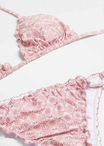 MANGO TEEN Triangle Bikini 'sarah' in Pink