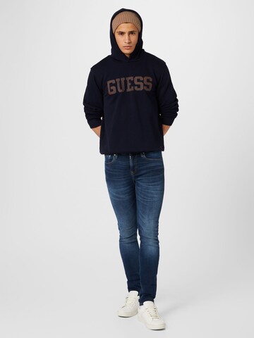 GUESS Sweatshirt 'BEAU' in Blue