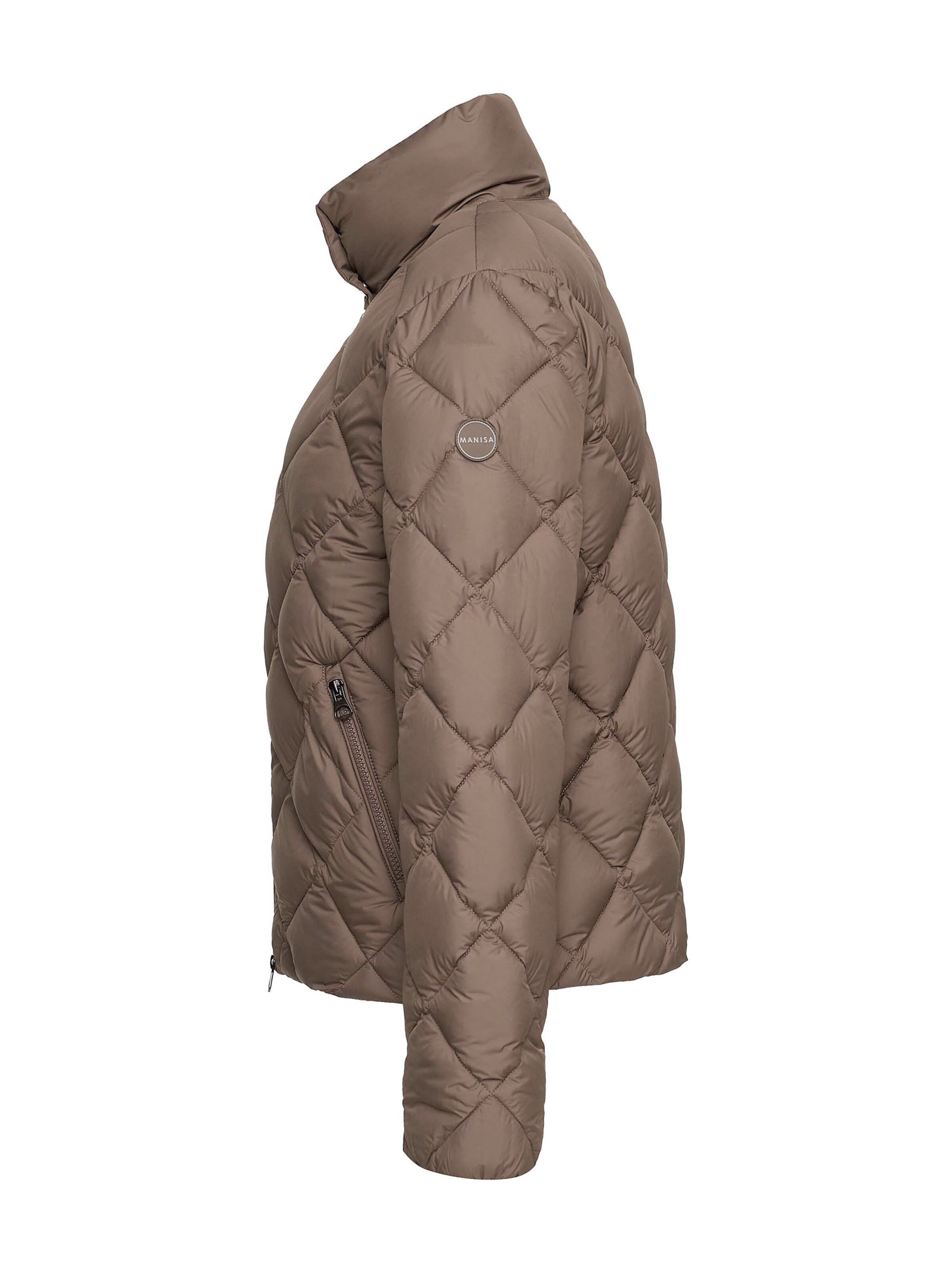 MANISA Between-season jacket 'Steppjacke' in Brown